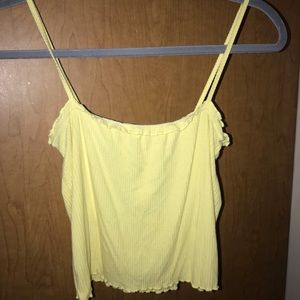 PACSUN yellow crop top